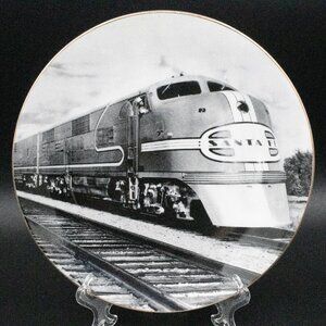 Vintage Sante Fe BNSF Railway Train Collector Wall Decor Plate w/ Certificate